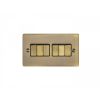 Eurolite Enhance Decorative 6 Gang Switch Antique Brass