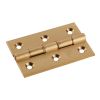 Double Phosphor  Washered Butt Hinge - Satin Brass (Pair)