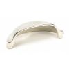 Polished Nickel Hammered Regency Concealed Drawer Pull