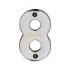 Heritage Brass Numeral 8 Face Fix 76mm (3") Polished Chrome finish