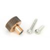 Polished Bronze Brompton Cabinet Knob - 25mm (No rose)