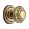 Heritage Brass Centre Door Knob Round Design 3 1/2" Antique Brass Finish