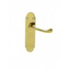 Oakley Lever On Latch Backplate - Polished Brass