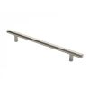 30mm Straight T Pull Handle 450mm Centres - Satin Stainless Steel