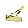 Rutland TS.9205 Door Closer c/w Semi-Radius Cover, Flatbar Armset, Polished Brass