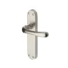 Heritage Brass Door Handle Lever Latch Luna Design Satin Nickel finish