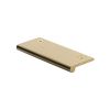 Heritage Brass EP Edge Pull Cabinet Handle 100mm Satin Brass finish