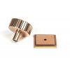 Polished Bronze Judd Cabinet Knob - 38mm (Square)