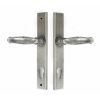 Pewter Cottage Slimline Lever Espag. Lock Set