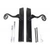 Black Monkeytail Slimline Lever Espag. Latch Set - LH