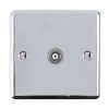 Eurolite Enhance Decorative TV Socket Polished Chrome