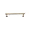 Heritage Brass Cabinet Pull Step Design with 16mm Rose 96mm CTC Antique Brass finish