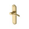 Heritage Brass Door Handle Lever Latch Howard Design Satin Brass finish