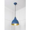 Hammered Brass Brindley Pendant in Upstream