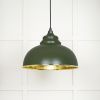 Hammered Brass Harborne Pendant in Heath