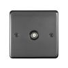 Eurolite Stainless Steel TV Socket Black Nickel