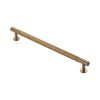 Ftd Knurled Pull Handle 224mm c/c - Satin Brass