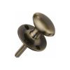 Heritage Brass Oval Thumbturn w/o Bolt Antique Brass finish