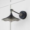 Smooth Nickel Flora Wall Light in Elan Black