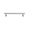 Heritage Brass Cabinet Pull Hexagon Design with 16mm Rose 128mm CTC Polished Nickel finish