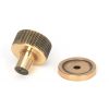 Polished Bronze Brompton Cabinet Knob - 25mm (Plain)