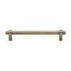 Heritage Brass Cabinet Pull Industrial Design 192mm CTC Antique Brass Finish