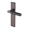 Heritage Brass Bauhaus Lever Latch Door Handle on 200mm Plate Matt Bronze finish