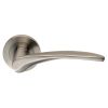 Steelworx Swl Tirolo Lever On Rose - Satin Stainless Steel