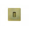 Eurolite Concealed 3mm 1 Gang Switch Antique Brass