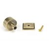 Aged Brass Kelso Cabinet Knob - 32mm (Square)