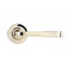 Polished Nickel Avon Round Lever on Rose Set (Plain) - Unsprung