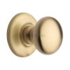 Heritage Brass Centre Door Knob Round Design 3" Satin Brass Finish