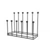 Matt Black Six Pair Boot Rack