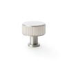 Alexander & Wilks - Lucia Reeded Cupboard Knob - Satin Nickel - 35mm