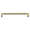 Heritage Brass Cabinet Pull Bauhaus Design 254mm CTC Satin Brass Finish