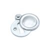 Victorian Key hole Covered Satin Chrome