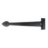 Smooth Black 16" Cast T Hinge (pair)