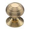 Heritage Brass Centre Door Knob Reeded Design 3 1/2 Unlacquered Brass FinishUK
Registered Design Number 6241152

&nbsp;