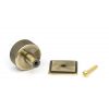 Aged Brass Brompton Cabinet Knob - 32mm (Square)