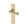 Heritage Brass Charlbury Reeded Lever Latch Satin Brass finishUK Design Registration Number 6202494