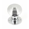 Polished Chrome Heavy Beehive Mortice/Rim Knob Set