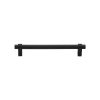 Heritage Brass Cabinet Pull Industrial Design 128mm CTC Matt Black Finish