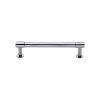 Heritage Brass Cabinet Pull Phoenix Design with 16mm Rose 128mm CTC Polished Chrome finish