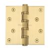 Heritage Brass Hinge Brass with Ball Bearing 4" x 4" Satin Brass finish