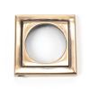 Polished Bronze Round Euro Escutcheon (Square)