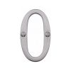 Heritage Brass Numeral 0 Face Fix 76mm (3") Satin Chrome finish