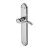 Heritage Brass Door Handle Lever Latch Verona Design Polished Chrome finish