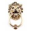 Polished Bronze Lion Head Knocker