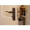 Old English Warwick WC Lever Door Handle on Backplate - Matt Gun Metal