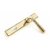 Aged Brass Hammered Newbury Slimline Espag. Lock Set